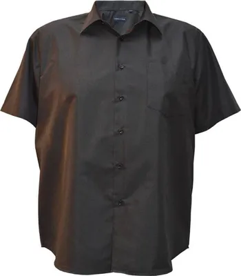Produktbild von Lavecchia Herren Kurzarmhemd Hka-14 (Schwarz, 4XL)