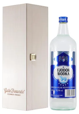 Produktbild von Fjodor Wodka mit Geschenk-Holzkiste