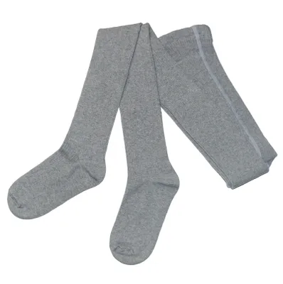 Produktbild von Damen Strumpfhosen aus Baumwolle Zärtliche Rippe Graumeliert Größe 36-38