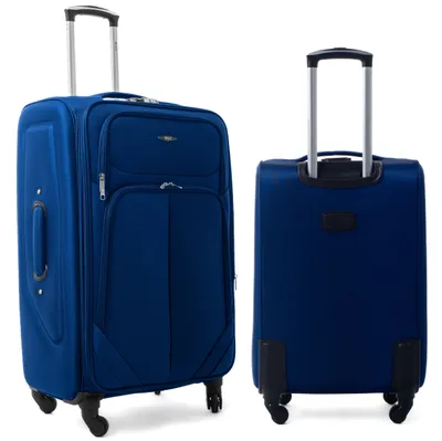 Produktbild von RGL S-010 XXL Koffer Stoffkoffer 4 Rollen Erweiterbar Grösse: XXL Farbe: Dunkel Blau