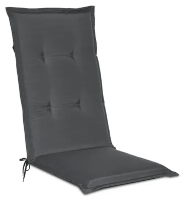 Produktbild von Beautissu Gartenstuhlauflage Loft HL Graphitgrau, 120x50x6cm