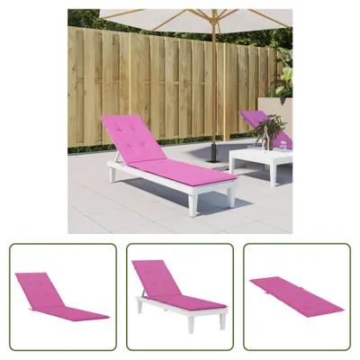 Produktbild von The Living Store Liegestuhl-Auflage Rosa Oxford-Gewebe