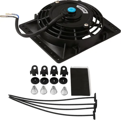 Image de 6 Inch Ultra-thin Car Cooling Fan Kit 12v 80w High Performance Radiator Replacement Electric Modified Parts Black