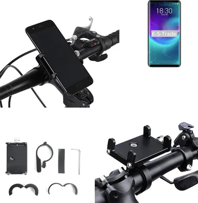Produktbild von K-S-Trade Handyhalterung für das Fahrrad kompatibel mit Meizu Zero Halter Lenkstange Fahrradhalterung Motorrad Bike Mount Befestigung Smartphone
