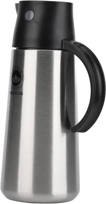 Image de Bouteille d'huile de 750 ml, en acier inoxydable, noire, pour la cuisine