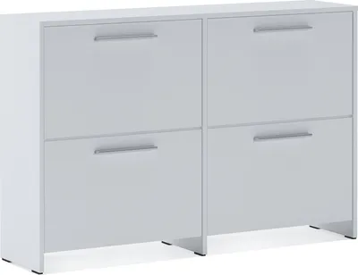 Produktbild von Moruzzo - Schuhschrank, 120x28x79h cm Weiß, 4 Regalböden