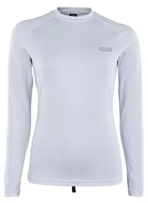 Immagine prodotto di Top ION in Spandex a maniche lunghe da donna, modello Peak, bianco, taglia 38/M, con inserti in neoprene e trapezio