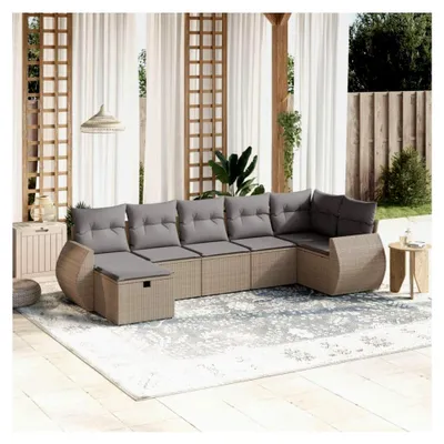 Produktbild von Gartenlounge mit Stauraum, Rattan Sofa, Outdoor Möbel, Ecklounge, Terrassenmöbel, Gartenmöbel, Sitzgarnitur