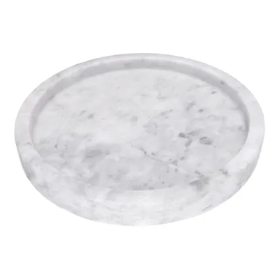 Produktbild von Marmor Tablett 20 cm rund Deko Organizer für Kosmetik Kerzen Bad Wohnzimmer