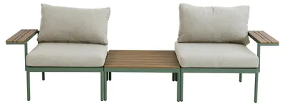 Produktbild von home24 Modulares Loungeset - 3-teilig - Stahl / Olefin