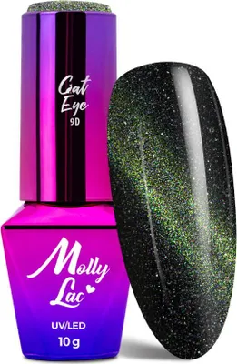 Produktbild von Magnetischer Hybrid-Nagellack mit Katzenaugen-Effekt Cat Eye Flashing Magic MollyLac 10g Nr. 152