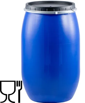 Zdjęcie produktu dla Beczka Plastikowa 120L Do Kiszenia Kapusty Deszczówka Woda Zakręcana Obejma