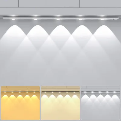 LED-Kastlampe 55 cm mit Bewegungssensor, 2200 mAh, dimmbar