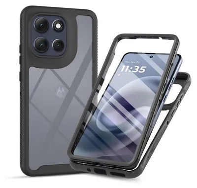 Produktbild von 360 Grad Hülle mit eingebautem Displayschutz für Motorola Moto G86 Handyhülle Bumper