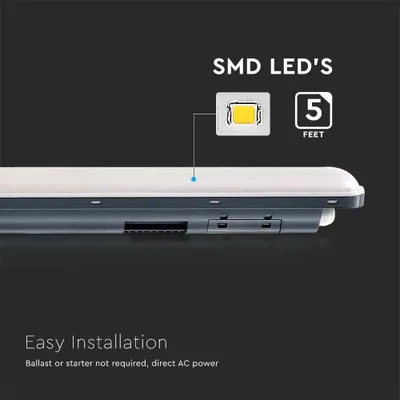 Produktbild von LED Wannenleuchte, 5760 Lumen, 4000K, kaltweiß, L 150 cm