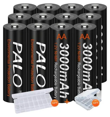 Obrázok produktu pre Nabíjateľné batérie, Ni-MH, s dlhou životnosťou, 12 ks, 1,2 V