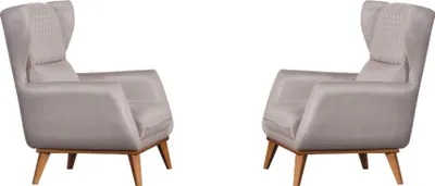 Immagine prodotto di Poltrona con braccioli Poltrona in tessuto bianco Poltrona con design