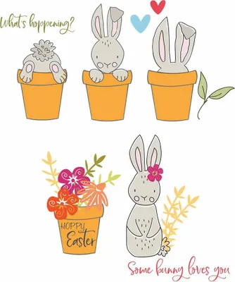 Produktbild von SIZZIX Stempel - Bunny Bits & Blooms