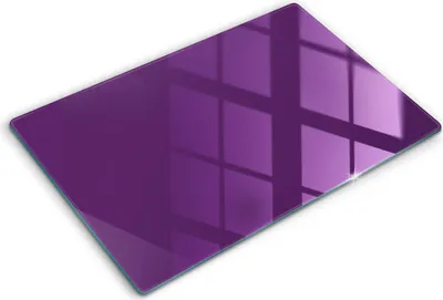 Produktbild von Glasschneideplatte - Herdabdeckplatte - 80x52 cm -Schneidebrett - Spritzschutz -Violette Farbe