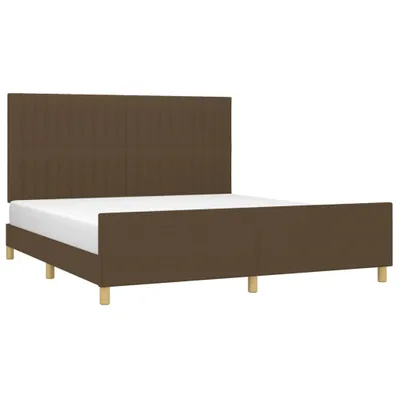 Obrázok produktu pre Posteľ bez matracatmavohnedá 160x200 cm látka