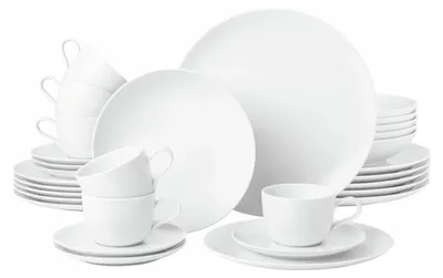 Image de Ensemble de salle à manger 30 pcs. LIBERTY WHITE, blanc, Seltmann Weiden