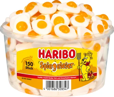 Produktbild von Haribo Spiegeleier 975g Fruchtgummi mit Schaumzucker