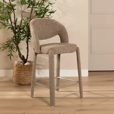 Produktbild von Bronx71 Barhocker June Bouclé braun 70 cm