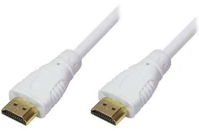 Produktbild von Techly HDMI High Speed Kabel mit Ethernet, M/M, 0.5m, weiß