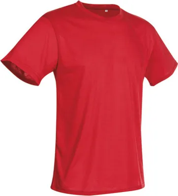 Produktbild von Stedman® - Active Baumwolle Touch Crew Neck - Crimson Red - S