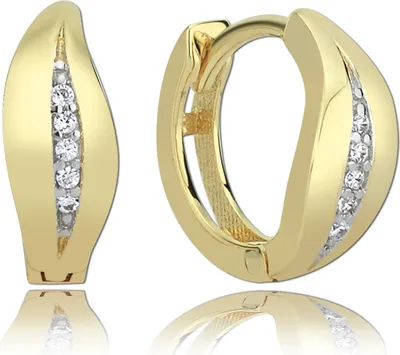 Image de Balia Créoles or 333 blanc, or Bijoux femme BGO0007GW