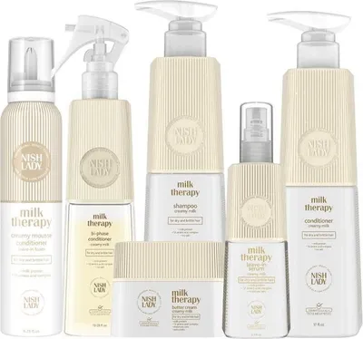 Produktbild von Nishlady | Haarspray - Milk Therapy - 200ml - Proteinmilch - Langanhaltend - Lockenstyling