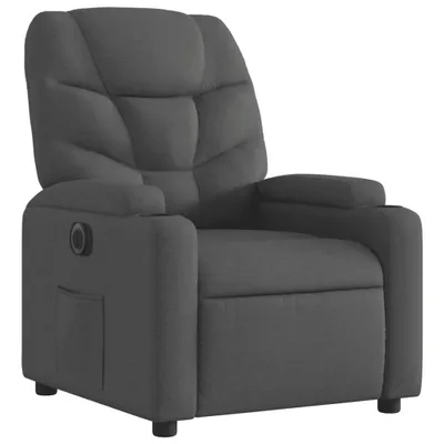 Image de Fauteuil Relax Electrique Tissu Noir 89 x 74 x 100 cm