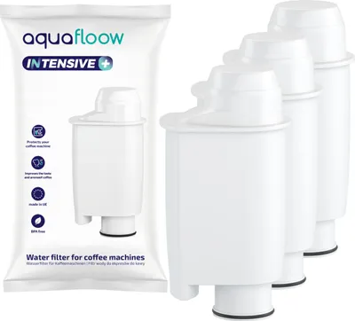 Zdjęcie produktu dla Zestaw 3 filtrów do wody Aquafloow Intensive+ – kompatybilny z Saeco / Philips – zamiennik Brita Intenza+ CA6702/00