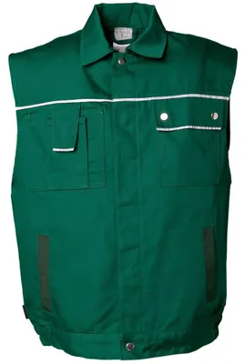 Zdjęcie produktu dla Kamizelka robocza PLANAM Canvas 320 S M L XL XXL XXXL wybór kolorów, kolor:zielony; rozmiar:L 52/54