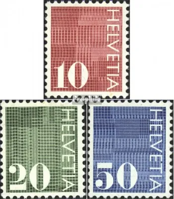 Produktbild von Briefmarken Schweiz 1970 Mi 933ya-935ya (kompl.Ausg.) gestempelt Wertziffer