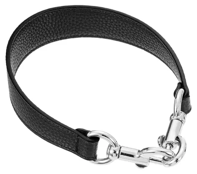 Schulterriemen aus PU-Leder, 39 cm, silber/schwarz