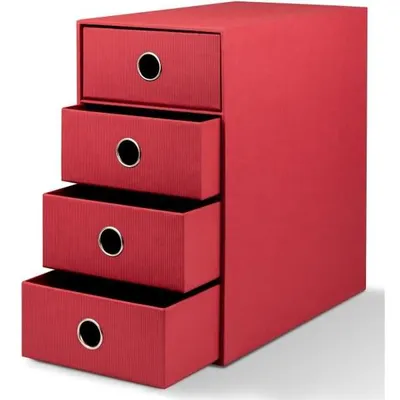 Immagine prodotto di Schubladenbox 4Fächer ~ Ros 1524452364 Soho Rot