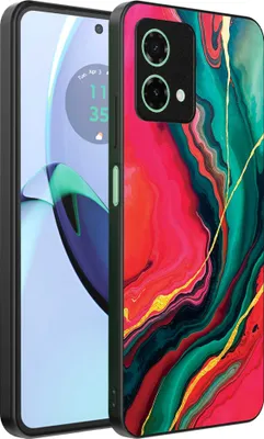 Obrázek produktu pro Vhodné pro Motorola Moto G84 Pouzdro na telefon s červenozeleným mramorovým potiskem - TPU zadní kryt Pouzdro Red Green Marble Design - Smartphonica