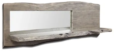Immagine prodotto di MASSIVMOEBEL24 | mensola in legno di Acacia 121x22x38 grigio scuro laccato PURE ACACIA #905