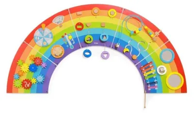 Produktbild von VIGA 44642 Spielzeug – Wandaktivitätsfeld – Regenbogen