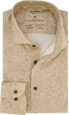 Produktbild von Olymp Business-Hemd normale Passform beige bedruckt
