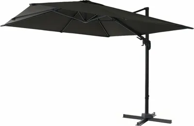 Zdjęcie produktu dla Siena Garden Elio N+ parasol wspornikowy antracyt/antracyt 300 x 300 cm rama aluminiowa
