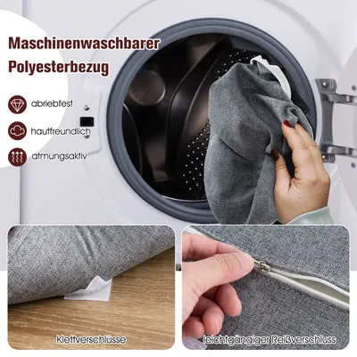 Produktbild von COSTWAY Rattan-Schuhschrank mit Bank, 2-in-1-Schuhwechselbank mit 3 verstellbaren Regalen & Kiefernholzbeinen, freistehendes Schuhregal