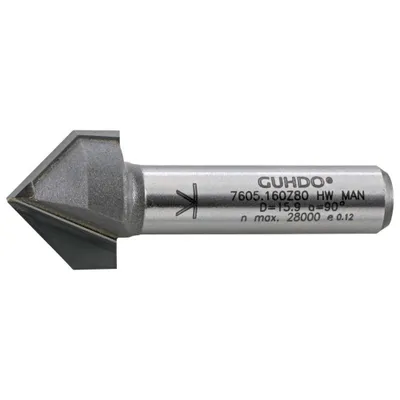 Produktbild von Guhdo HW-V-Nutfräser Z2 S8 D16 90G