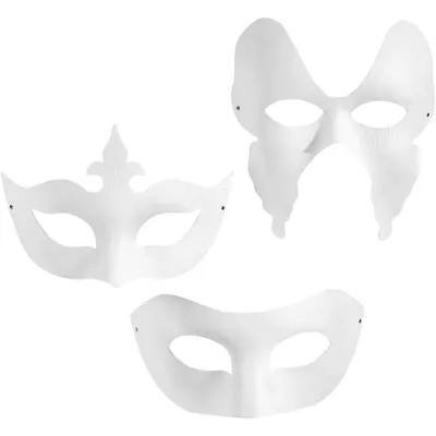 Produktbild von Creativ Company Masken - Sortiment, Theater, Gesichtsmaske, Party, 12 Stück(e)