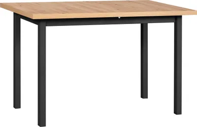 Produktbild von Esstisch Max 10 ausziehbar, Buchenholz Laminat, schwarz/artisan, 120-160x70x75 cm