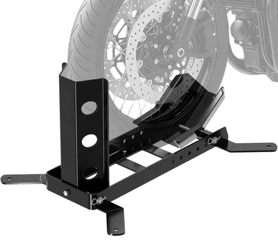 Image de Lève-moto d'atelier - Pour roue avant et arrière - Jusqu'à 450 kg - Diamètre de roue 35,5 à 53,3 cm