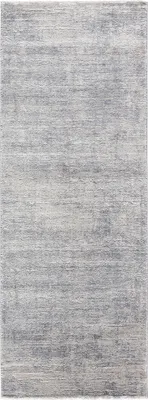 Produktbild von Kurzflor Teppich Laufer Wohnzimmer Silber 80 X 300 cm , Moderner Super Soft Kurzflor Teppich