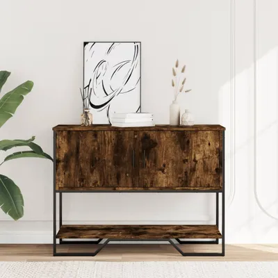 Immagine prodotto di vidaXL Tavolo consolle in rovere fumé 100x35x74,5 cm Materiale a base di legno