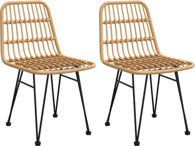 Productafbeelding van vidaXL Tuinstoelen, 2 stuks, 48x62x84 cm, PE-rotan